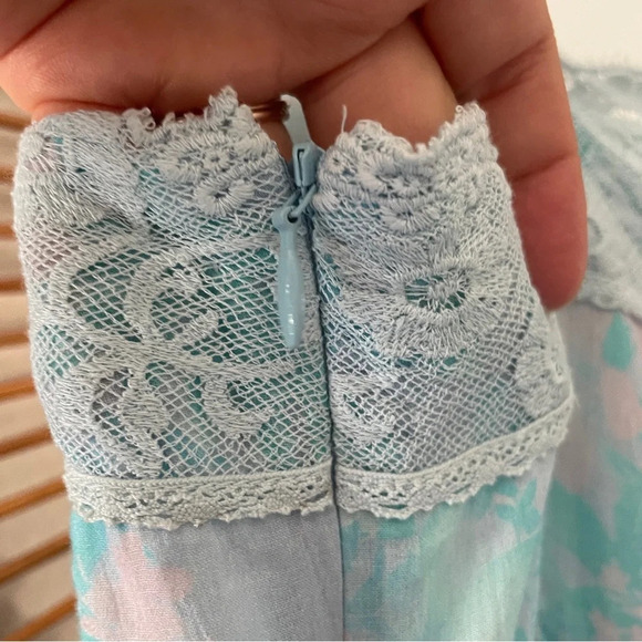 LoveShackFancy Ayala dress in aqua sea Size Small 2 - Picture 9 of 11